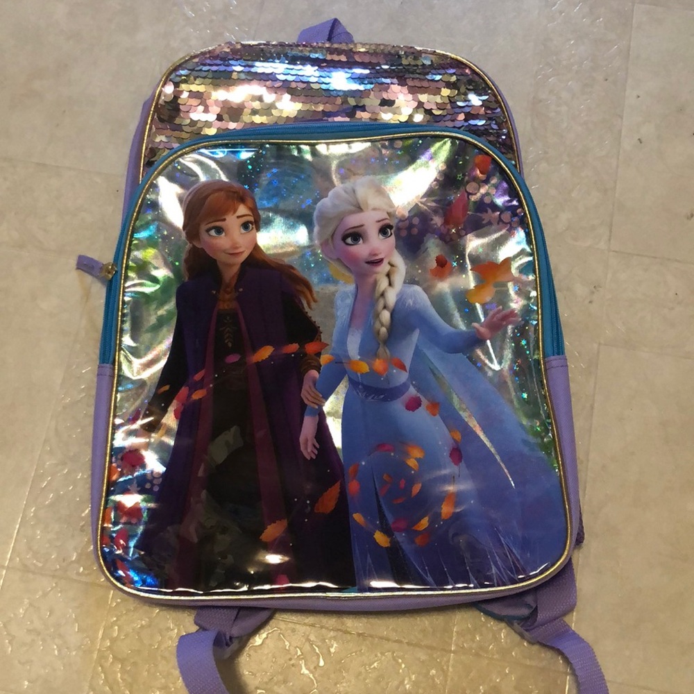 New with tags Elsa and Anna backpack